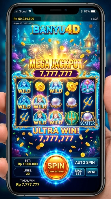 Tampilan utama aplikasi banyu4d menampilkan berbagai kategori aplikasi.